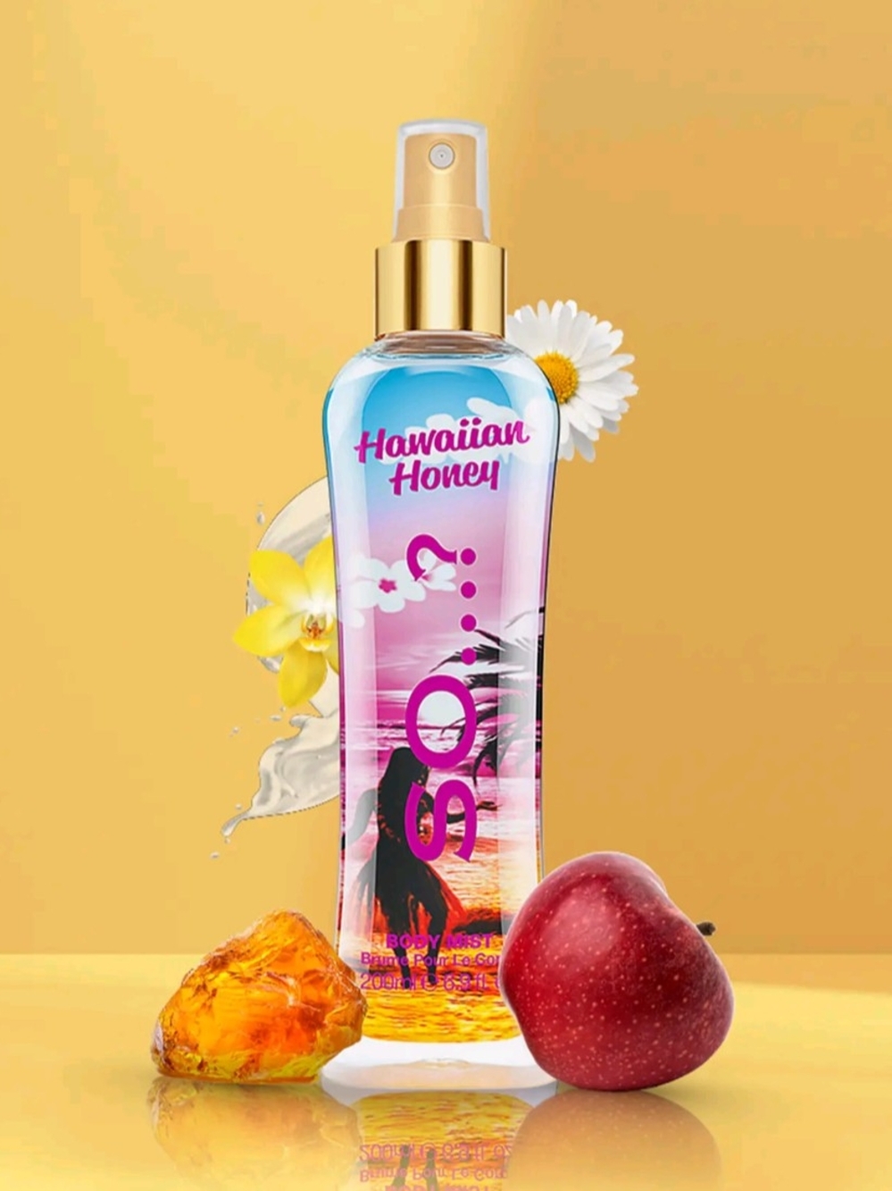 Bath & Body Works Hawaiian Honey Body Mist - Pink/Blue/Gold